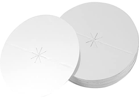NUOBESTY Lot de 35 Plateaux Ronds en Papier pour Bougies, Bougeoirs en Papier pour VeilléE Aux Chandelles Service Religieux Bougies Fournitures De DéVotion
