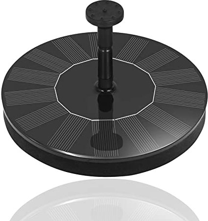 SUBTLETY 1.4W Fontaine Solaire de Jardin Kit de Pompe à Mini étangs Pompes de Fontaine Incluant Panneau Solaire & 4 Effets de Pulvérisation pour Bassin Bain d'oiseaux Flottant et Piscine