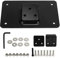 Laydown Curved License Plate Bracket, 3 Holes License Plate Mounting Bracket Replacement for Big Twins 1973 and Up