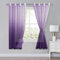 XWZO Voile Gardinen mit Ösen Vorhänge Farbverlauf Vorhang Sheer Ombre Gardinen 2 er Set für Schlafzimmer und Wohnzimmer Schlaufengardinen mit Raffhalter H160xB140cm Lila