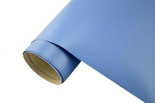 Neoxxim 7,7€/m2 3D Autofolie matt hell blau matt 1600 x 150 cm Lackfolie Car Wrapping Lackschutzfolie blasenfrei flexibel