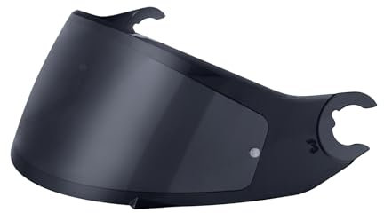 Helmvisier für Shark D Skwal D-Skwal 2 Spartan,Motorradhelm Visier,Motorrad Windschutz Helm Objektiv Visier,Integralhelm Visier UV-Beständig,Motorradhelm Visier Ersatz (Schwarz)