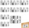 10 PCS Staffa di Montaggio Nascosta Fibbia Incastro, 5.4cm x 3cm, Ganci per Mobili, Installazione Facile per Cornici, Testiere e Opere d'Arte, Resistente e Sicuro, Ideale per Decorazioni da Parete