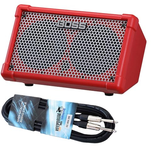Boss Cube Street II Verstärker Rot mit BT-Dual Adapter und keepdrum Kabel