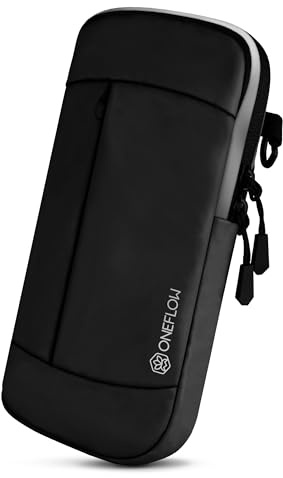 ONEFLOW Urban Sling für Redmi Note 15 Pro 5G Handytasche zum Umhängen, Handy Gürteltasche und Armband kombiniert, Handy Umhängetasche mit Geldbörse für Damen und Herren, Schwarz