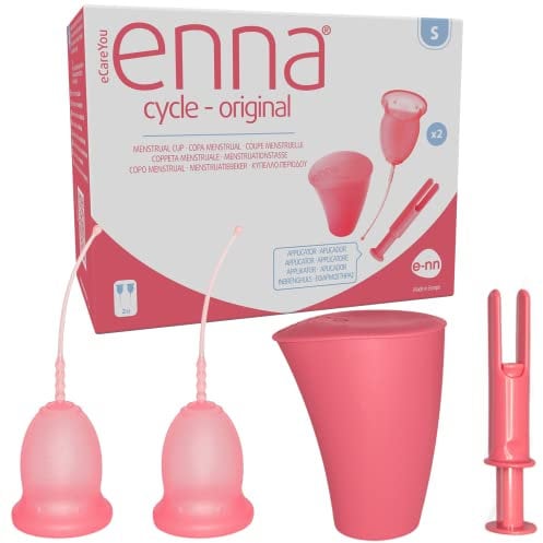 ENNA Cycle Menstruationstasse mit Applikator - Größe S -2 Stück