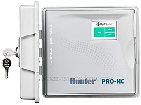 Programmatore Wi-Fi elettrico Hunter 12 zone esterno. Programmatore di Irrigazione hydrawise RAID via Wi-Fi da qualsiasi parte del mondo desde su cellulare iPhone