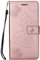 DENDICO Cover per Huawei P20 Lite, Pelle Portafoglio Custodia per Huawei P20 Lite Custodia a Libro con Funzione di appoggio e Porta Carte di Credito - Oro Rosa