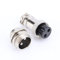 Set Connettore Aviazione Spina da 2 Pin da GX16 Connettore del Cavo di Aviazione Metallo a Vite Maschio, Connettore 2 pin Maschio Femmina