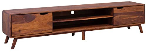 MASSIVMOEBEL24.DE TV-Board Sheesham 220x40x48 walnuss lackiert MALMÖ 2#124