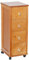 Cassettiera POKERINO in Legno a 4 cassetti (Rovere)