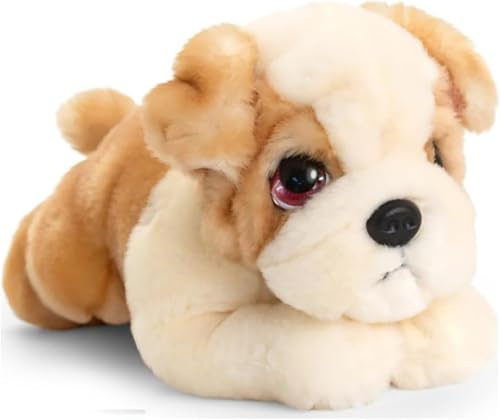 Keel Toys SD2631 Plüschtier Bulldogge, 25 cm, Mehrfarbig