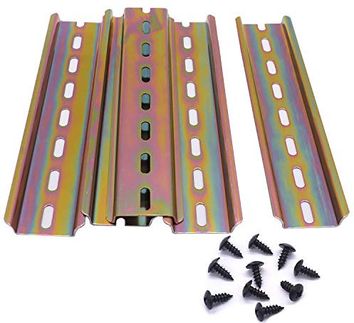 Taiss/5 Stücke 15cm hutschiene hochwertigem Farbe Stahl, DIN-Schiene für Verteilerschrank Schaltschrank, 35mm breit, 7,5mm hoch, lang 150mm/6 -G