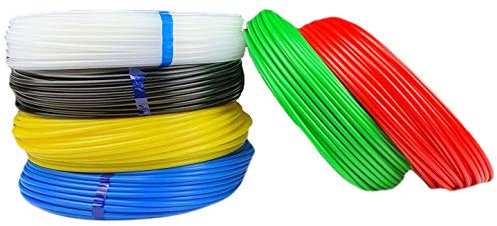 50m Polyethylenschlauch - 4,3/3mm (Außen-Ø/Innen-Ø) - Druckluft Pneumatikschlauch Wasserschlauch - Farbe: gelb