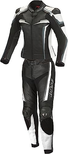 Büse Mille 2-Teiler Damen Motorrad Lederkombi, schwarz/weiß, 40
