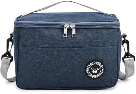 TUXUNQING Kühltasche 7.5L, Kühltasche klein, Kühltasche Faltbar, Kühltasche Picknicktasche, Lunchtasche, Tragbare kühltasche, Geeignet für Reisen Picknick Wandern Grillen (Blau/7.5L/26 * 16 * 18cm)
