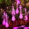 Solar Lichterkette Außen,KINGCOO 6 Meter 30LEDs Wassertropfen Fee Solarbetrieben Lichterkette Weihnachten Dekorative Ambiance Beleuchtung für Garten Outdoor,Patio,Rasen und Urlaub Dekorationen (Rosa)