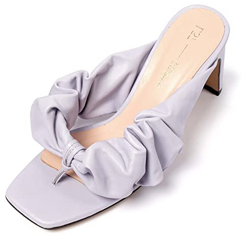 L37 HANDMADE SHOES Oh Sheila, Sandalo con Tacco Donna, Lilla, 37 EU