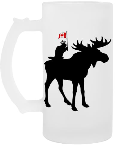 Oh Kanada ! Glas Bier Becher Tasse Glass Beer Mug Cup