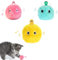 PUPPBUDD Gatto Palla con suoni di uccello, Giocattolo Giochi per Gatto con Erba Gatta, Palline Interattive per Gatti Peluche