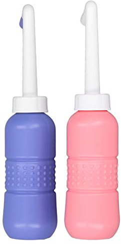 Cosiki Douche Intime périnée, 2 pièces Bidet Portable Grand Volume extérieur Lave Fesse pour la Maison, remplace Les lingettes humides et la Douche