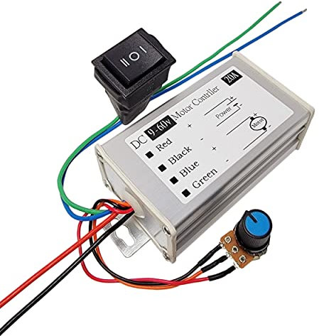 DC Motor Speed Controller DC 9V-60V 12V 24V 36V 48V 60V 20A 1200W PWM Motor Regulator Monitor Dimmer Governor