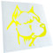 Autoaufkleber - Pitbull Kopf Aufkleber für Auto, Laptop, Fahrrad, LKW, Motorrad mehrfarbig JDM Decal Racing