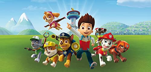Home4You Leinwandbild - Mehrfarbig - 33 x 70 cm - Paw Patrol