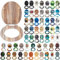 SG Traders® Toilet Seat with Soft Close - Wooden Toilet Seat Cover with Zinc Alloy Hinges, Comfortable Toilet Seat Covers with Colorful Designs Easy to Install, Assembly (Grain)