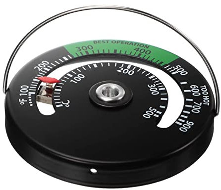 Magnetisches Holzofen-Thermometer, Ofen-Ofen-Temperaturmesser, Herd-Thermometer für Holzofen, Gas-Pellet-Ofen zur Vermeidung von Schäden durch Überhitzung