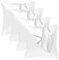 Seiwohl 4 Stück Satin Kissenbezug 40x40, Weich wie Seidenkissenbezug Silk Pillowcase, Vegane Seide Kopfkissenbezug Kissenhülle Seidenkopfkissen Kopfkissen bezug für Haar und Haut, Weiß