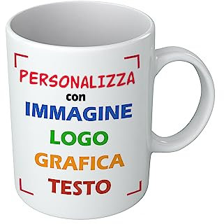 Puzzletee Tazza Personalizzata con Foto, Testo, Logo o Disegno Tazza Personalizzabile in Ceramica – Idea Regalo Originale e Unica per Ogni Occasione