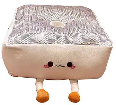 LTLWSH Boden Sitzkissen Kissen, Rattan Oberfläche Stuhl Pad Pouf getuftet dicken Meditation Kissen Tatami Boden Stuhlkissen für Yoga Wohnzimmer Balkon Büro,D,Square