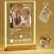Voryusmer Spotify Glas Personalisiert - Personalisierte Geschenke Valentinstag Jahrestag Frauen Männer - Song Cover Glas Bild mit Foto und LED - 15x23cm