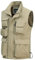 MeiLayM Herren Outdoor Weste mit Vielen Taschen Anglerweste Ärmellose Freizeit Weste Leicht Atmungsaktiv Weste Sommer schnelltrocknend Gilet Jagd Fotografie Sport Weste Khaki,S