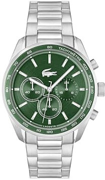 Lacoste Chronograph Quarz Uhr für Herren Kollektion Boston mit Edelstahlarmband Edelstahlarmband - 2011346