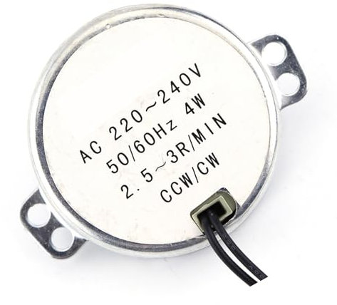Moteur Synchrone à Aimant Permanent 4 W Moteur Synchrone à Aimant Permanent CW/CCW 1 Pièce Moteur Synchrone 220-240 V AC pour Ventilateur électrique (2.5-3RPM)