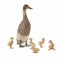 Loberon Ente und Küken 6er Set Levevre, naturnahe Tierfamilie, handbemalt, mit samtiger Haptik, Ostern, Osterfiguren, Dekoration, Polyresin, braun/Creme