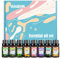 Ätherische Öle für Diffusoren für zu Hause,8x10 ml Aromatherapie-Ölset – Teebaum, Minze, Jasmin, Vanille, Zitrone, Rose, Orange und Lavendel