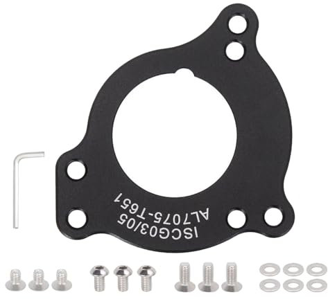 Umbau der Fahrradkettenführung, Tretlager-Kettenführung - Sitz-Innenlager-Adapter aus Aluminiumlegierung | Kettenumbau mit Schrauben, Fahrradteil für Mountainbike