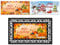 LUUFILx 2 Pcs Seasonal Doormat Interchangeable Hello Autumn Fall Front Door Mat Hello Winter Welcome Mat Thanksgiving Christmas Entrance Rubber Rugs for Indoor Outdoor Holiday Decoration 22 x 10 Inch