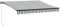 Markise mit LED-Beleuchtung Manuell Anthrazit & W 300x250 cm,3216146