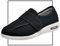 Scarpe Pianta Larga Uomo per Diabetici, Extra Larghe Ortopediche per Piedi Gonfi Con Strappo Regolabile - Allevia Dolore (Black, 40 EU)