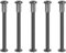 PATIKIL M8 x 60 mm Vis Chicago à Tête Hexagonale, 5 Ensembles Vis de Fixation pour Boulons, Écrous à Tête Creuse, pour Scrapbooking, Ceinture, Album Photo, Réparation de Meubles, Noir