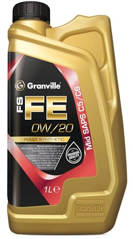 Granville FS-FE 0W/20 Fully Synthetic Engine Oil – 1L | Advanced Fuel-Efficient C5/C6 Lubricant Engine Oil for Modern Petrol and Diesel Engines – Compatible with LSPI Protection