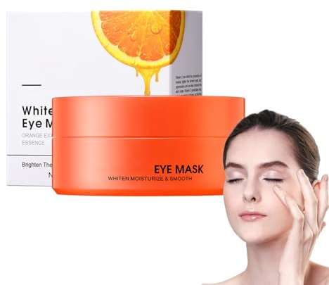 Hppsctink 60PCS Augenmaske, Vitamin-C-Feuchtigkeitsmaske für die Augen, Reduziert Schwellungen, Müdigkeit und dunkle Ringe unter den Augen, eye cream