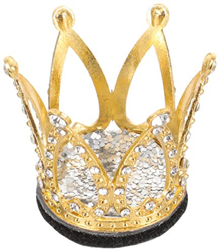 VINTORKY Krone Helm Dekoration Mit Strass Für Skihelme üßes Krönchen Für Motorradhelme Und Skiausrüstung Elegante Goldene Krone Als Zubehör Für Frauen