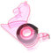 DIKACA 1 Set Pinker Einhorn Klebebandspender Tragbarer Klebebandabroller Mit Wiederverwendbarem Cutter Praktischer Tischhalter Für Schüler Und Bastelbedarf Vielseitiger Klebebandhalter
