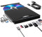Custom Catch Lecteur Blu-Ray Externe 7 en 1, Portable Lecteur DVD/BD Graveur Blu Ray avec USB 3.0 Type-C, 3D CD DVD Graveur Optical Bluray Drive pour PC Windows 11 10 8 7
