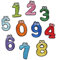 10 Pcs Numbers Sew on Embroidered Patches, Iron on Patch Iron on Numbers for Clothes on Sewing Applique Badge Bag Clothes Fabric Applique DIY for Cloth Dress Hat Jeans DIY Accessories
